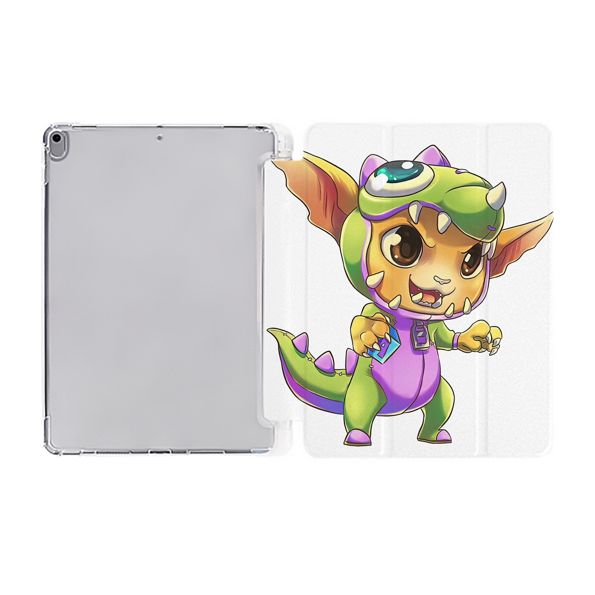 （画像用） リーグ・オブ・レジェンド League of Legends LOL IPad ケース ペン収納付き 三つ折りスタンド PUレザー×シリコン 対応機種9.5/10.5/10.9インチ
